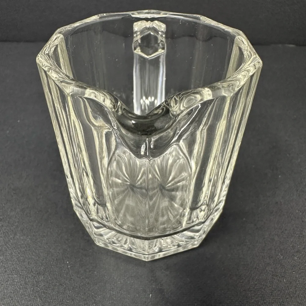 Vintage Indiana Glass Mini Creamer Peerless Colonial Pattern Paneled Sides A2
